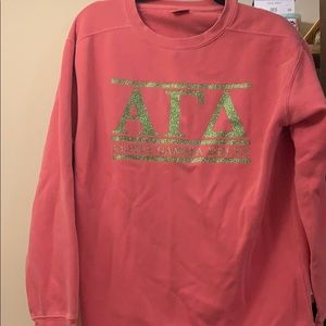 Alpha gamma delta comfort colors sweatshirt